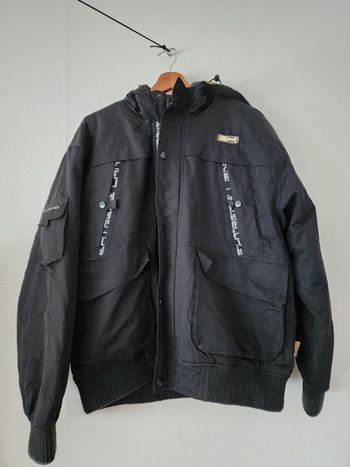 Veste/manteau, très chaud(e), noir(e) pour homme