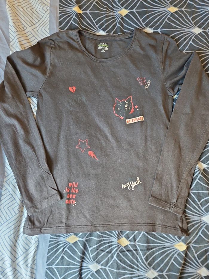 Tee-shirt ML kiabi 10 ans