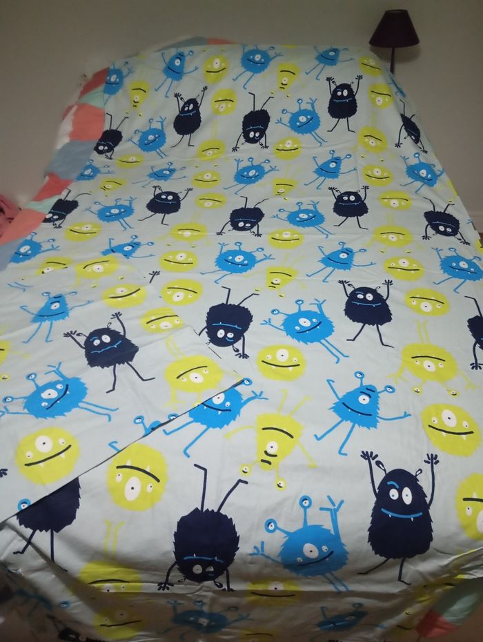 Parure de lit une personne petits monstres