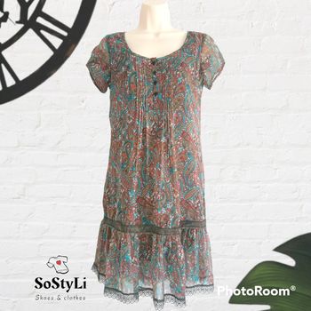 Robe voile imprimé Paisley, motifs cachemire La Redoute Création Taille 34