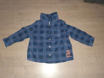 Chemise à carreaux manches longues 9mois