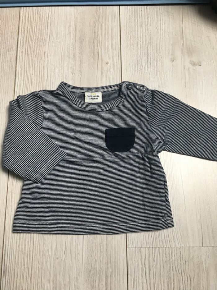 Teeshirt tape à l’œil 3 mois