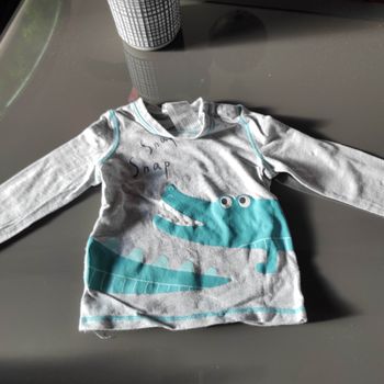 Lot 3 t-shirt manches longues 12 mois