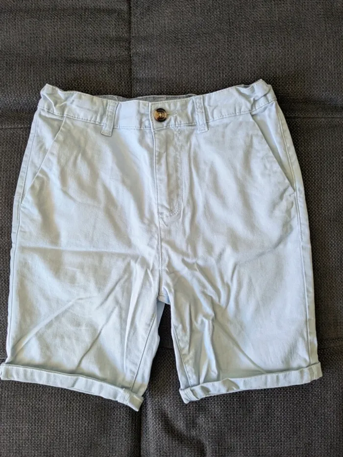 Short bleu clair 12 ans