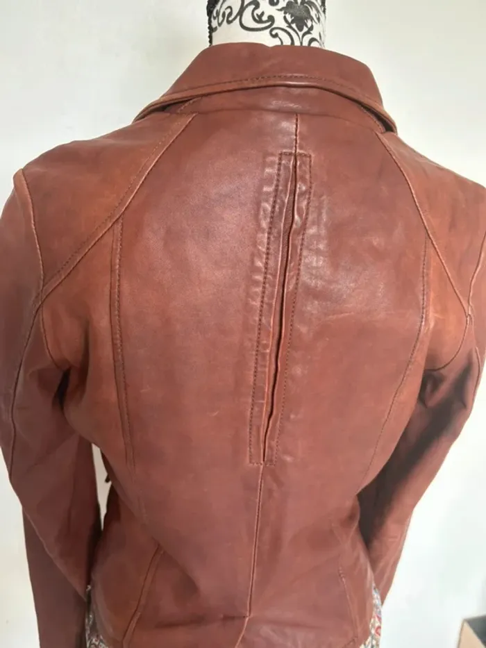 Veste en cuir femme 38 - photo numéro 6