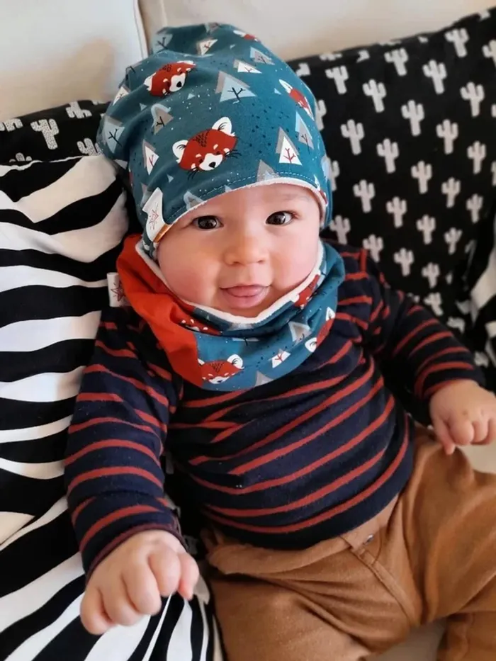 Ensemble bonnet et snood 6-9 mois - photo numéro 6