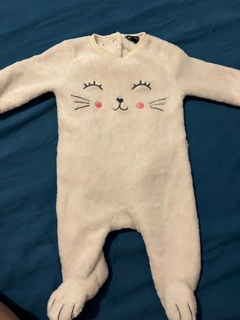 Pyjama fille chat avec bonnet 1 mois