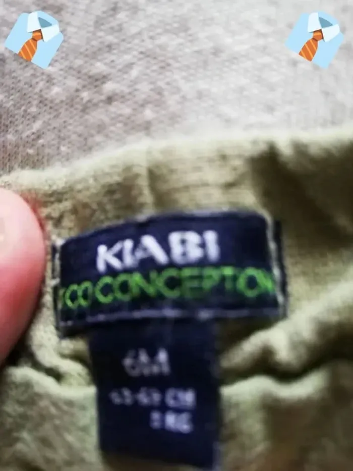 Pantalon Beige "Kiabi" - Taille 6 Mois - photo numéro 3