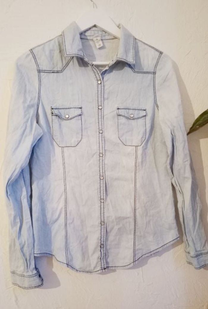 Chemise en jean délavé Kiabi - M