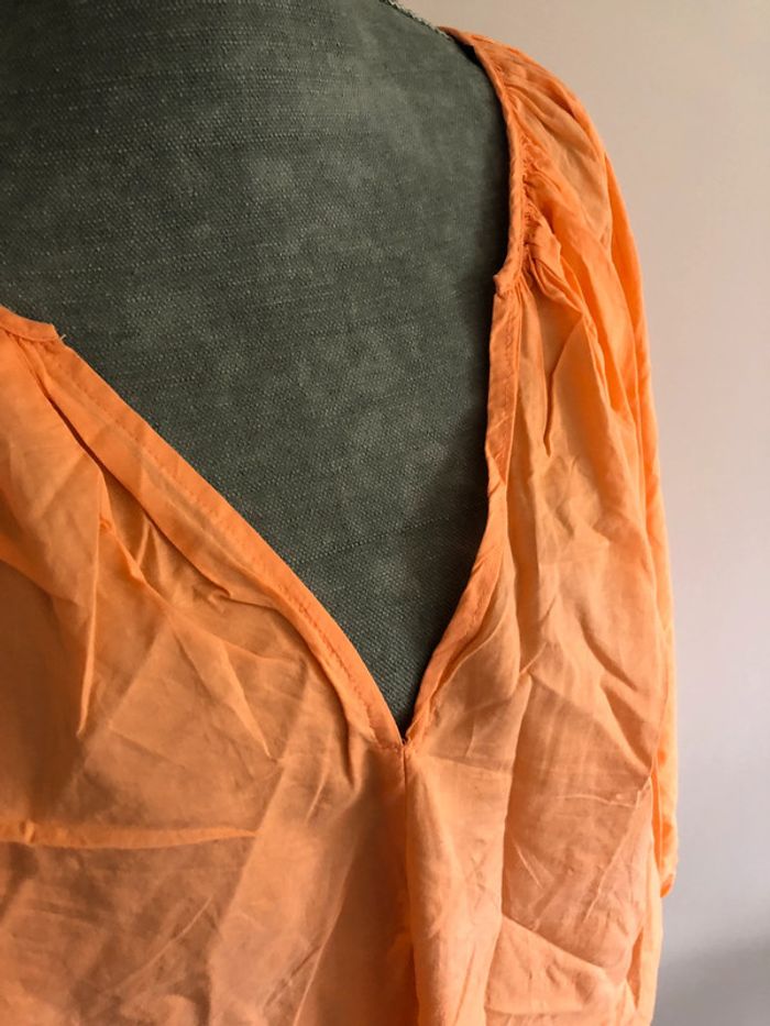 Robe tunique fluide orange H&M 34 - photo numéro 2