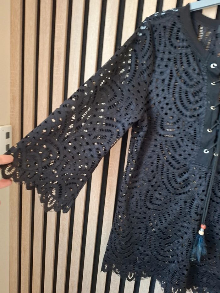 Haut blouse noire chic Moody's T 38 - photo numéro 6