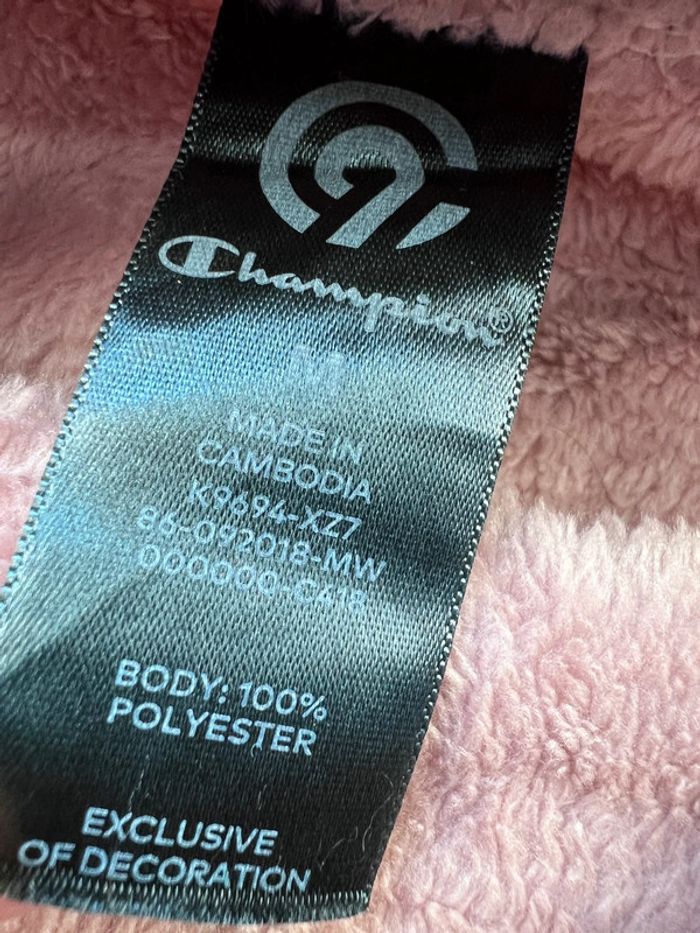 Champion Pull Polaire Col Roulé Rose Orangé Taille M – Confort - photo numéro 7