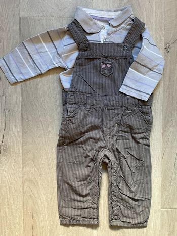 Ensemble 6M Obaibi salopette + polo
