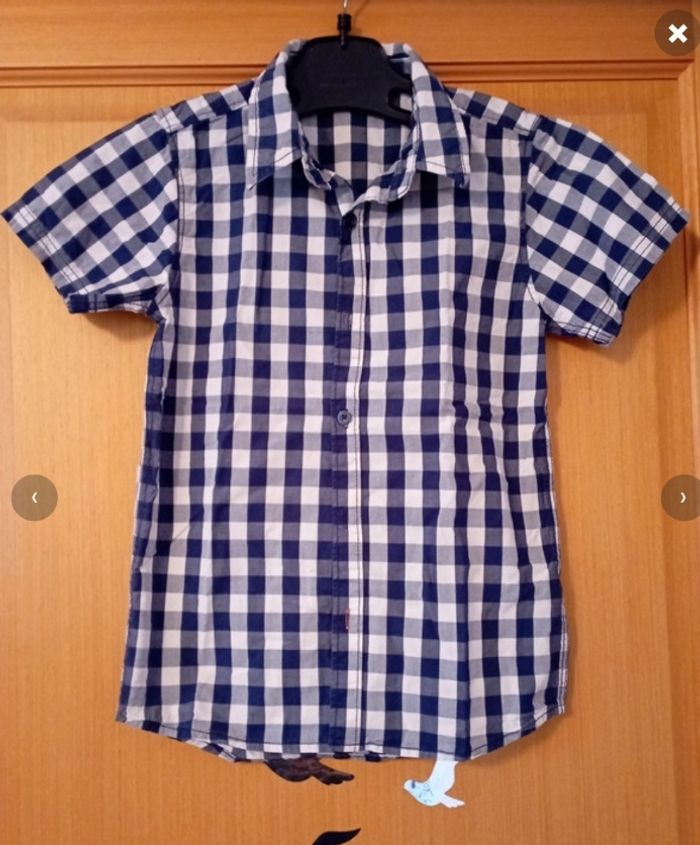 Chemise a carreaux bleu