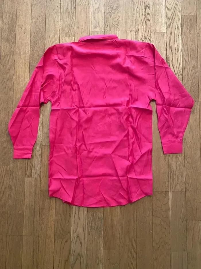 Chemisier vintage rose fushia neuf taille 34/36 - photo numéro 5