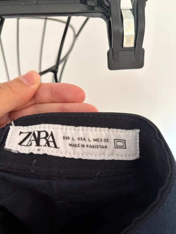 Short Chino Zara – Bleu Marine – Taille L - photo numéro 3