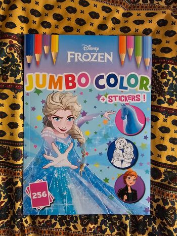 Cahier de coloriage xxl + stickers frozen/reine des neiges disney