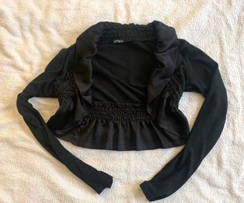 Boléro manche longue et à volants vintage Y2k