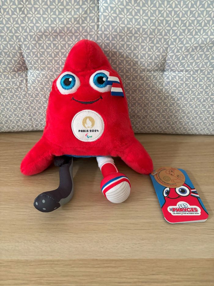 Peluche "La Phryge Paralympique 21cm " JO Paris 2024 - photo numéro 2