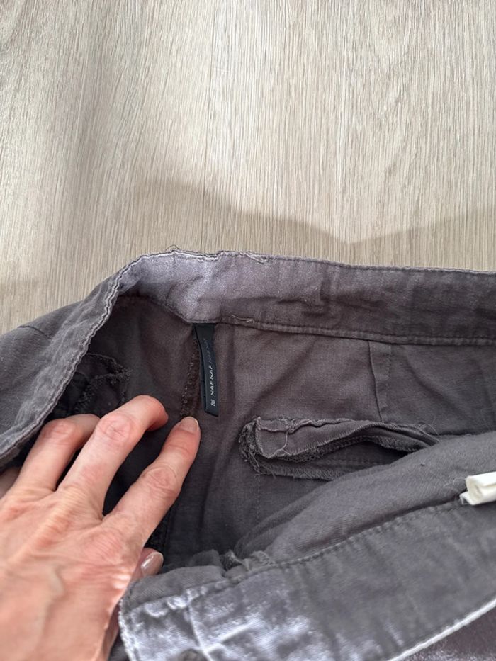 Pantalon femme lin naf naf taille 38 - photo numéro 4