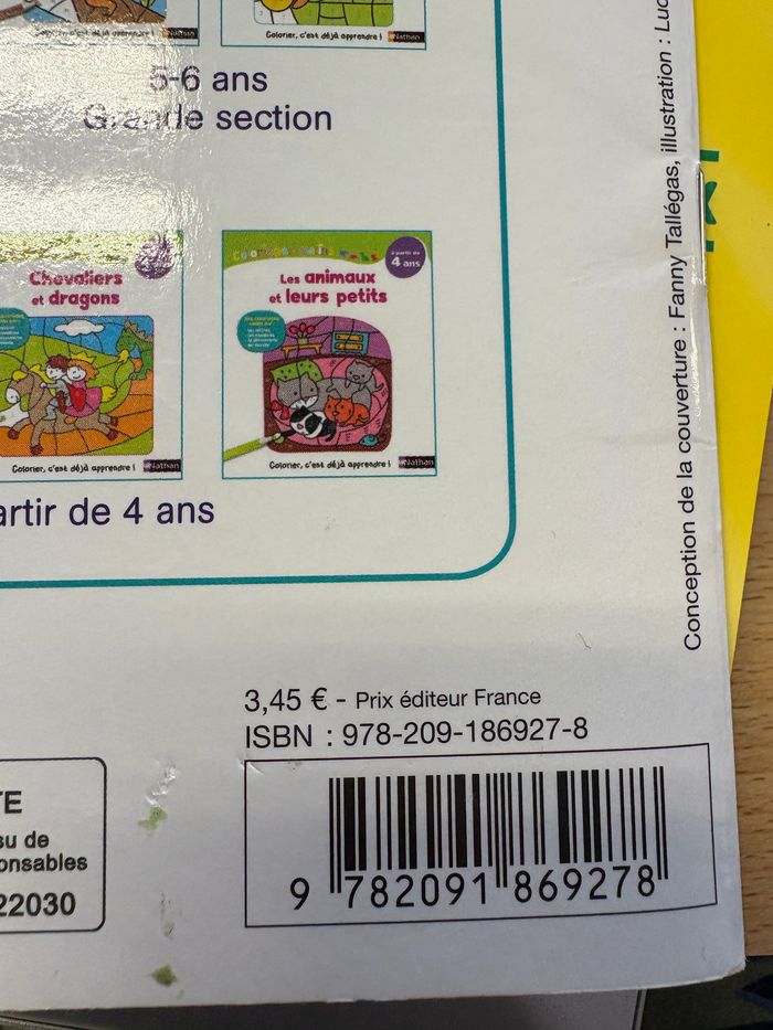Livre de coloriage « nombres magiques  » Nathan 5/6 ans GS - photo numéro 3
