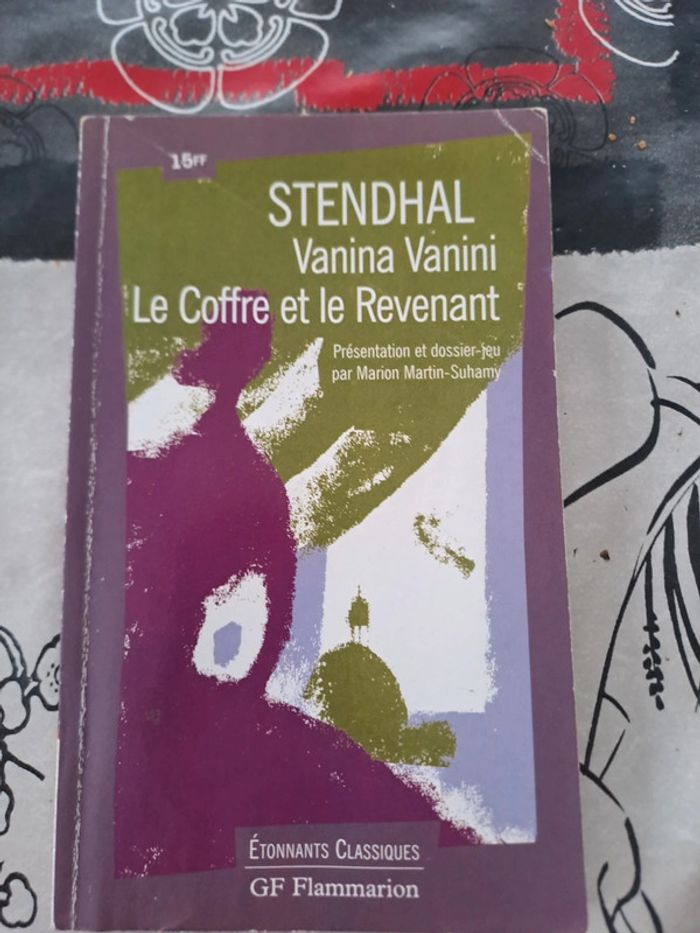 Livre Vanina Vanini Le Coffre et le Revenant, Stendhal