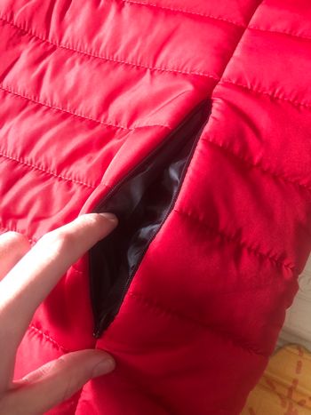 Doudoune rouge sans manches 