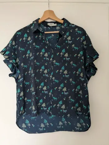 Tee shirt court à motifs Zèbres