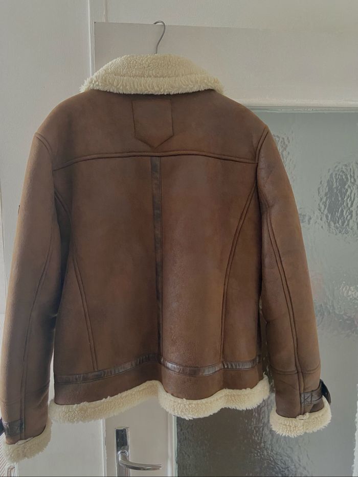 Veste aviateur marron LQD 1964 – doublure sherpa – taille L - photo numéro 5