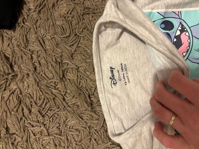 T shirt gris Stitch - photo numéro 2