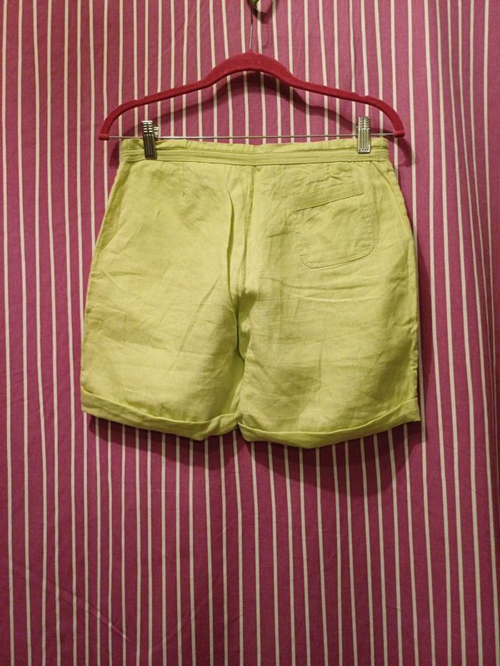 Shorts en lin taille haute 💚 - photo numéro 6
