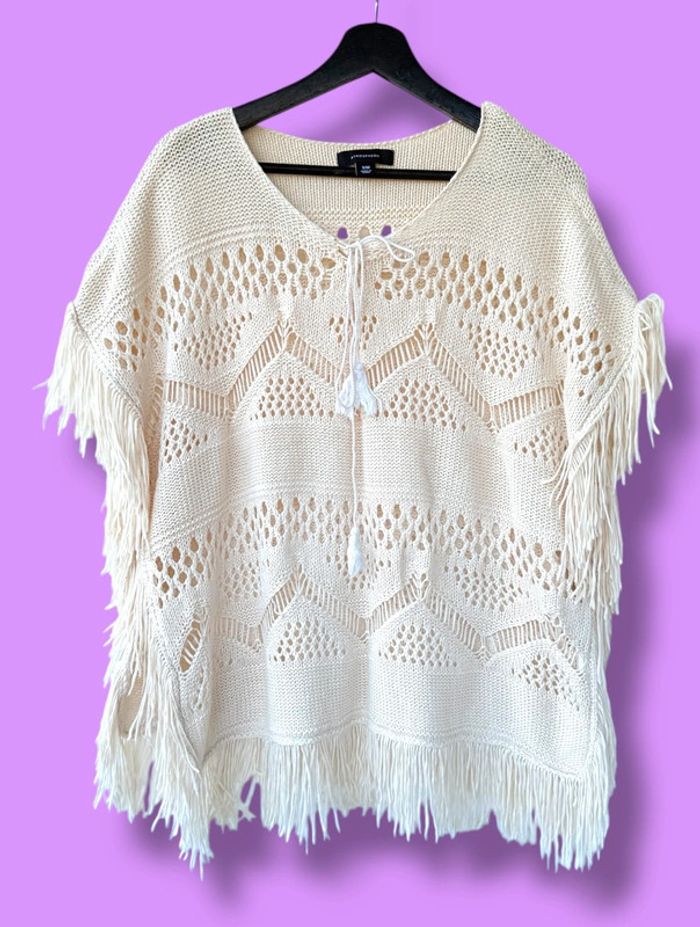 Haut maille à franges