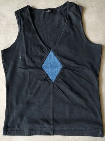 Top noir sans manches Taille S Esprit