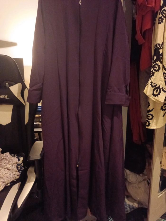 Robe jellaba longue violet femme - photo numéro 8