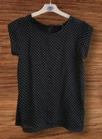 Top Mango à Pois - Taille S