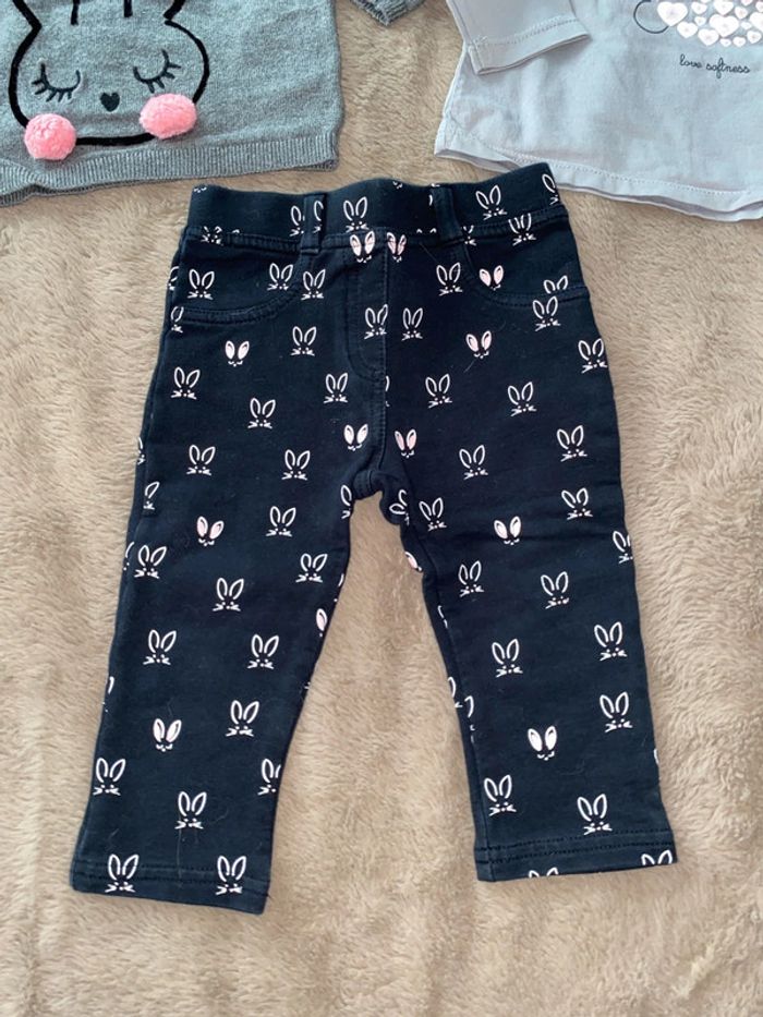 🌸ensembles 3 pieces lapin 12 mois - photo numéro 2