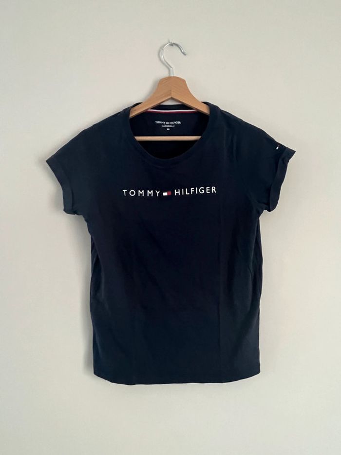 T-shirt Tommy Hilfiger Bleu Marine Taille XS - photo numéro 2