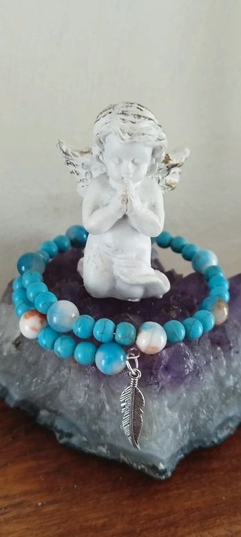 Bracelet en Véritable Turquoise.