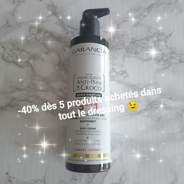 Garancia formule ensorcelante anti-peau de croco crème corps sans parfum 400mL