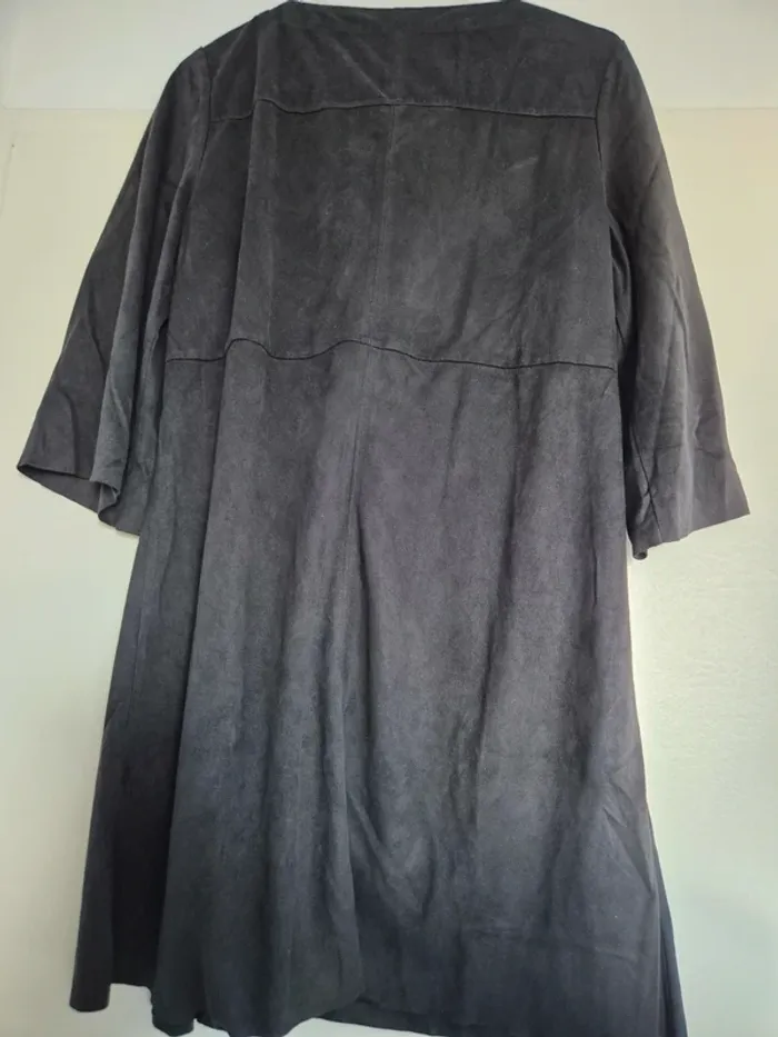 Robe noire Camaïeu effet daim taille 40 - photo numéro 7