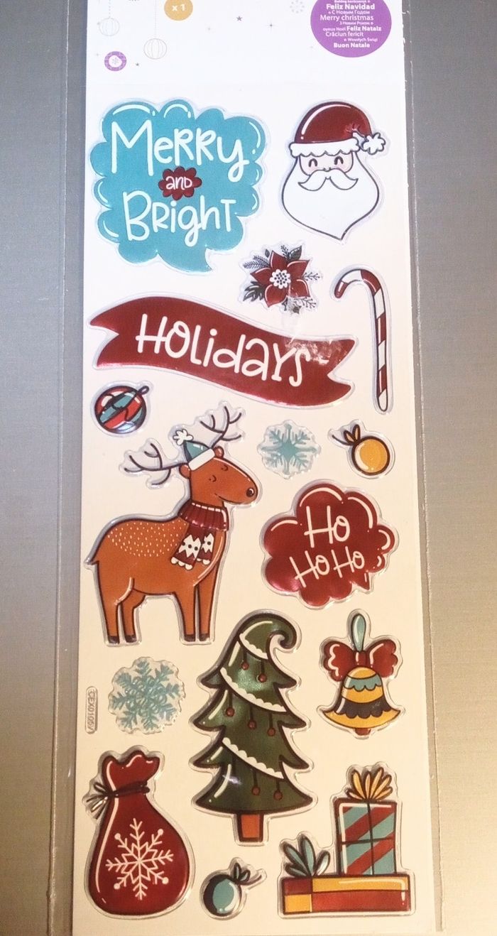 Stickers Noël en relief