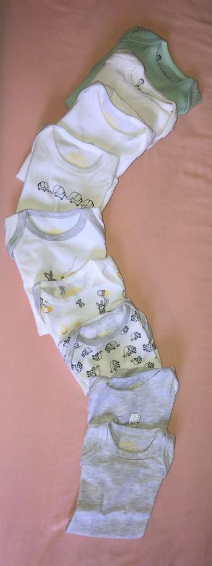 Lot 9 Bodies Garçon Neufs - 0/1mois