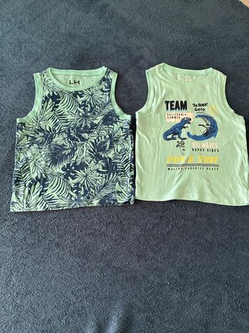 Lot de 2 débardeurs 4 ans 