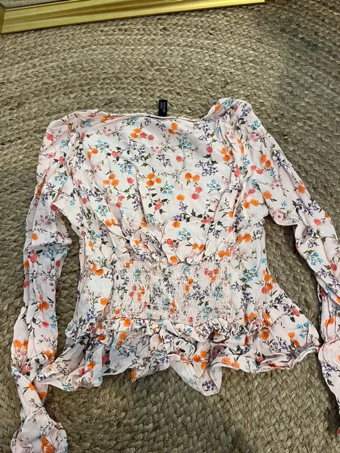 Blouse fleuries rose pâle Nobody’s child - photo numéro 5