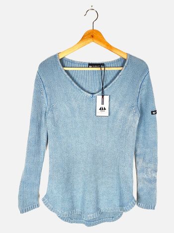 Pull col V bleu Hublot Taille XS
