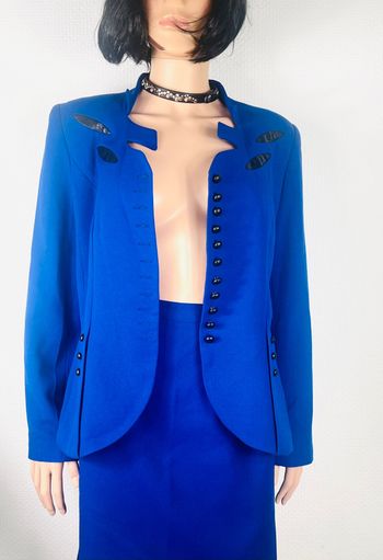 💎 Tailleur jupe bleu roi en Bon état 💎