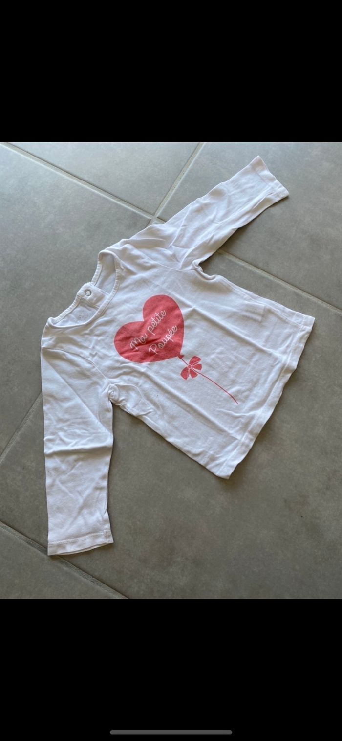 Teeshirt manches longues 12 mois