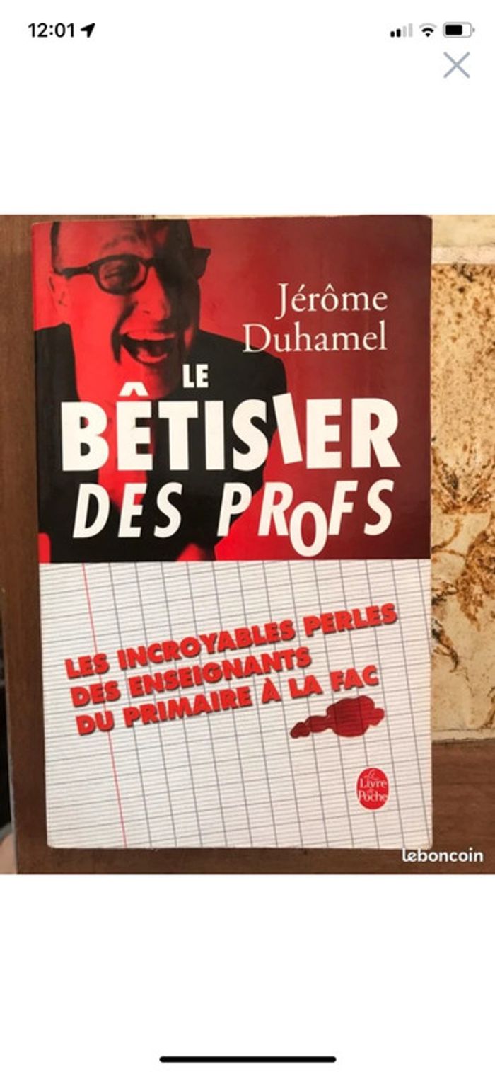 Les bêtisier des profs