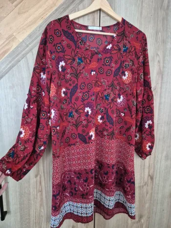 Robe courte fleurie