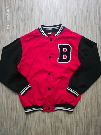 Gilet rouge et noir style Teddy - Shein - Taille 10 ans